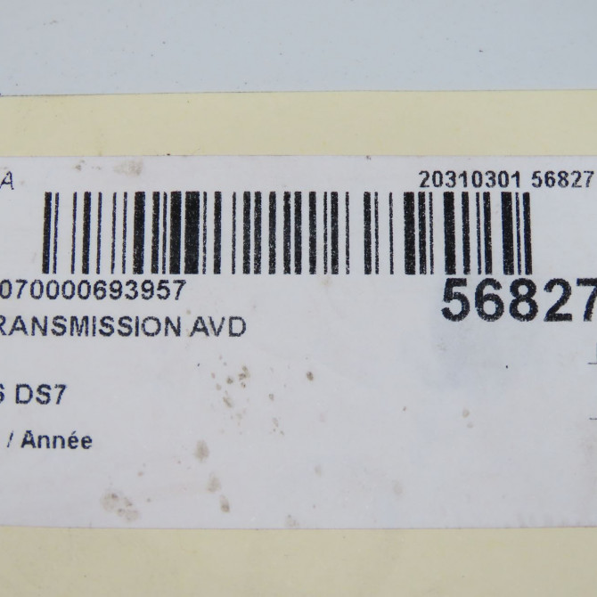 Transmission avant droite occasion DS DS7 9812229580 6