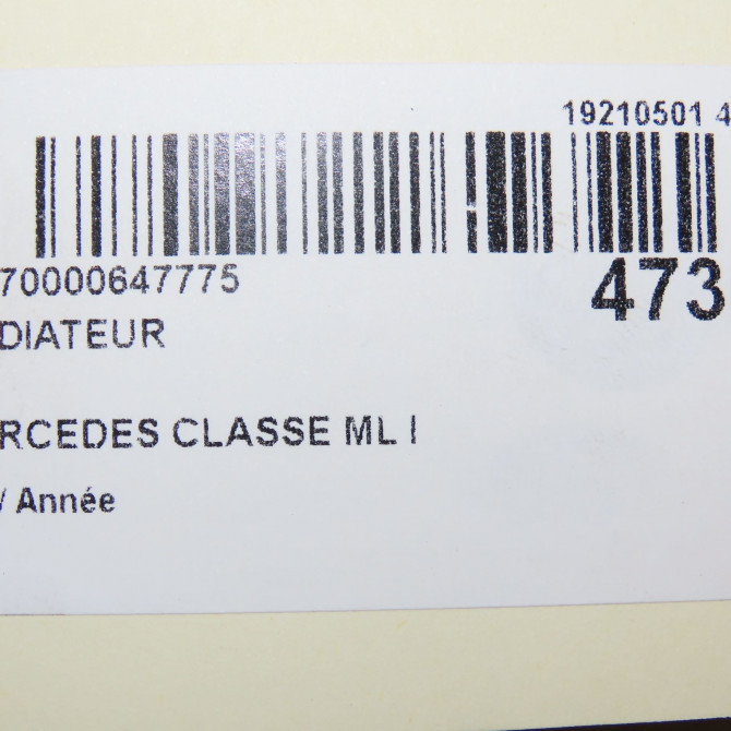 Radiateur occasion MERCEDES CLASSE ML I 5