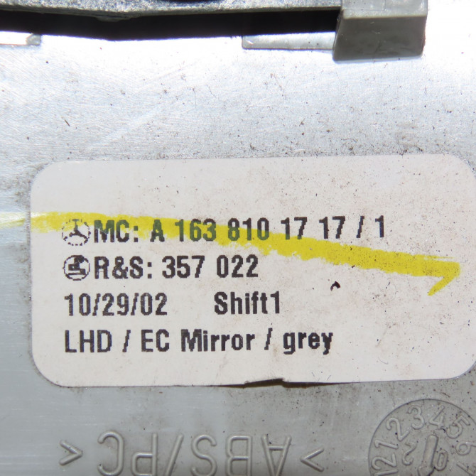 Retroviseur interieur occasion MERCEDES CLASSE ML I 7701349373 4