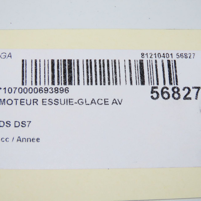 Moteur essuie-glace avant occasion DS DS7 9824762480 6