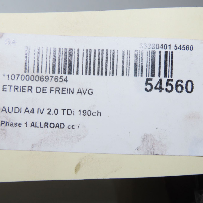 Etrier de frein avant gauche occasion  8W0615107D 6