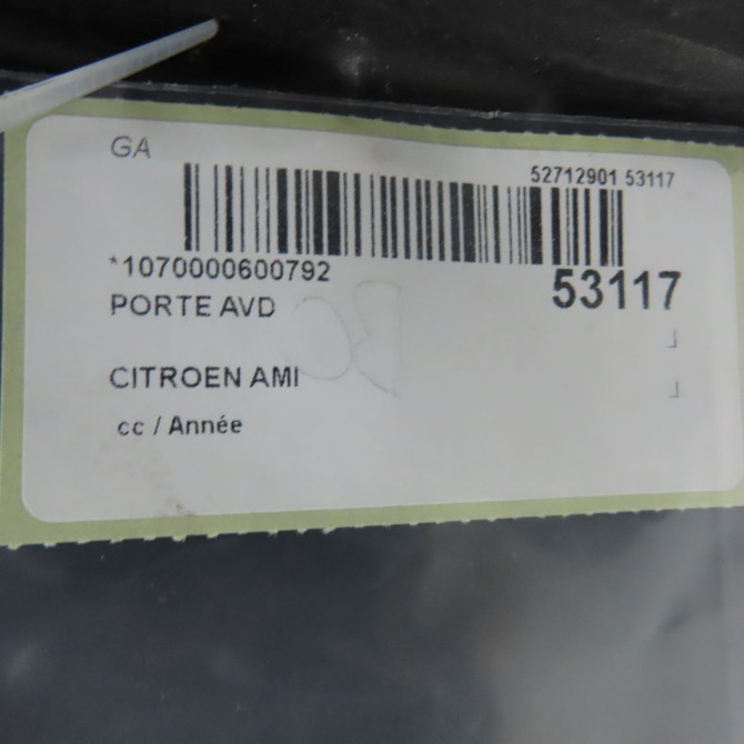 Porte avant droite occasion CITROEN 9842749980 4