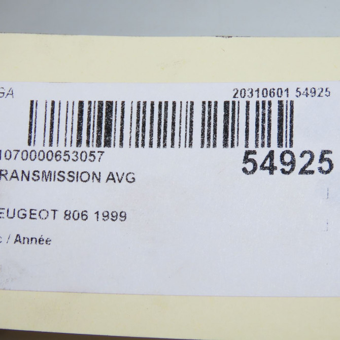Transmission avant gauche occasion PEUGEOT 806 32729C 5
