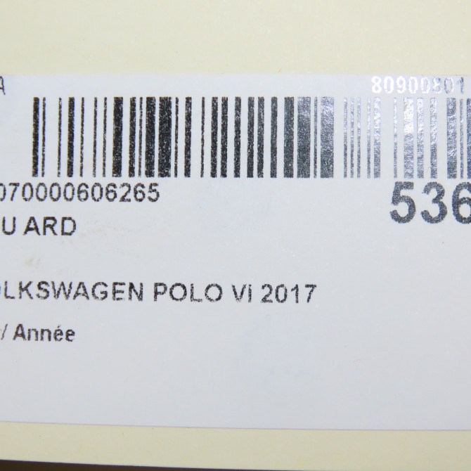 Feu arrière droit occasion VOLKSWAGEN POLO VI 6C0945096K 6