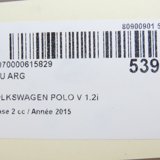 Feu arrière gauche occasion VOLKSWAGEN POLO V Phase 2 02-2014->... 1.2i 90ch 6C0945095K 6
