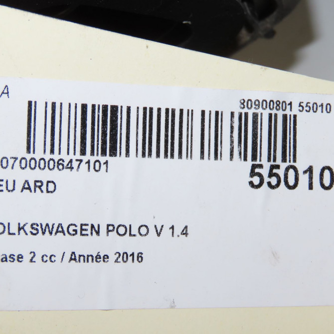 Feu arrière droit occasion VOLKSWAGEN POLO V Phase 2 02-2014->... 1.4 TDI 75ch 6C0945096K 5