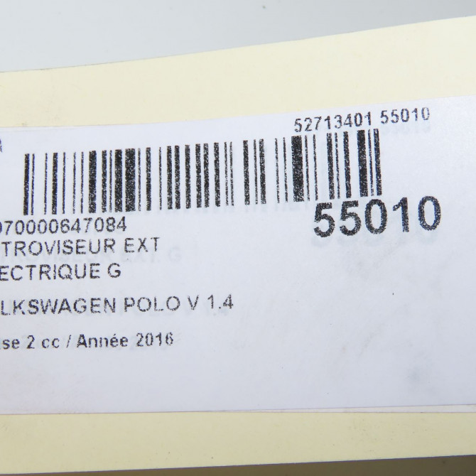 Retroviseur exterieur electrique gauche occasion VOLKSWAGEN POLO V Phase 2 02-2014->... 1.4 TDI 75ch 6C1857507C9B9 7