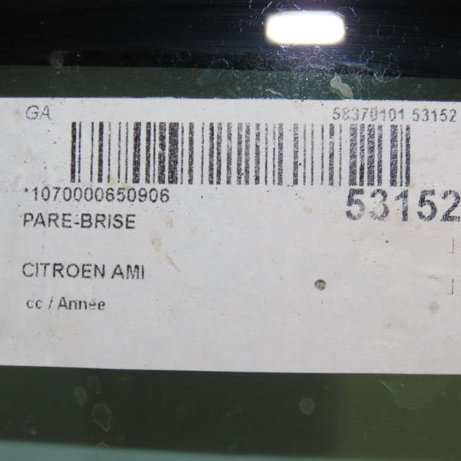 Pare-brise occasion CITROEN 9837690080 2