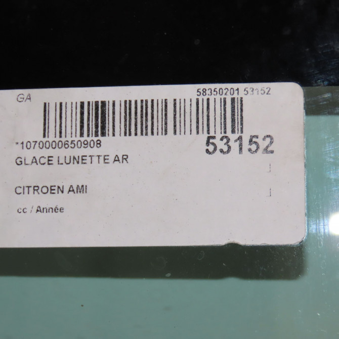 Glace lunette ar occasion CITROEN 9837687780 2