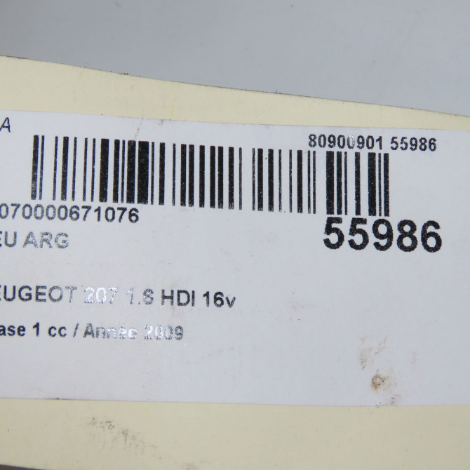 Feu arrière gauche occasion PEUGEOT 207 Phase 1 04-2006->06-2013 1.6 HDI 16v 90ch 6350Y7 5