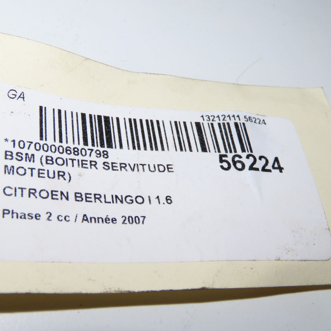 occasion CITROEN BERLINGO I Phase 2 11-2002->10-2010 1.6 HDi 75ch 6