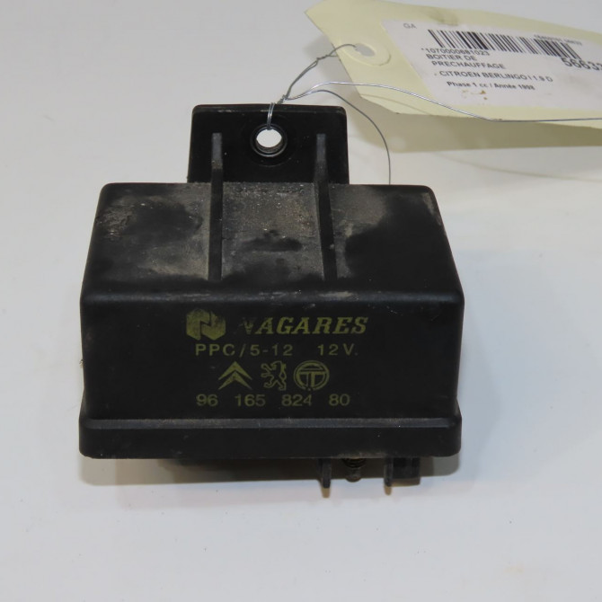 Boitier de préchauffage occasion CITROEN BERLINGO I Phase 1 09-1996->11-2002 1.9 D 598124 1