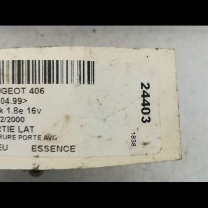 Serrure porte avg occasion PEUGEOT 406 Phase 1 10-1995->04-1999 9135H8 3
