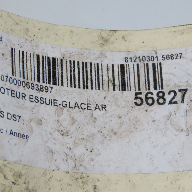 Moteur essuie-glace arrière occasion DS DS7 9819900080 5
