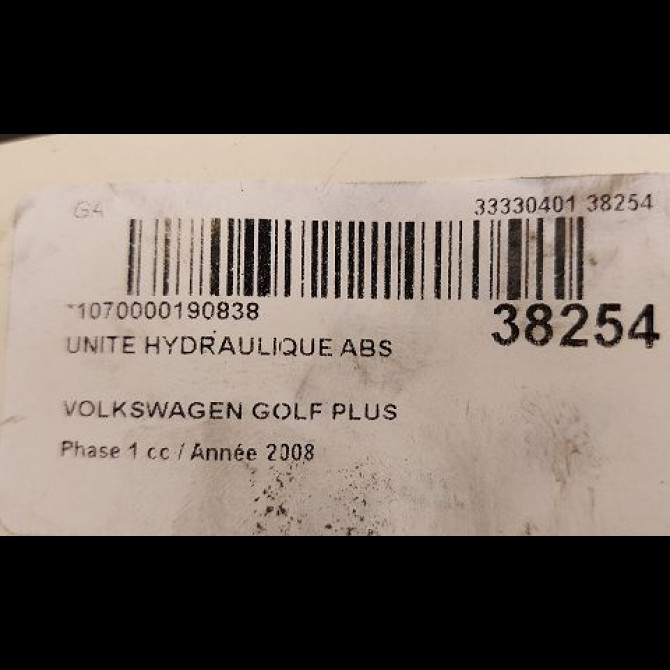 Unité hydraulique ABS occasion VOLKSWAGEN GOLF V Phase 1 04-1995->04-1999 1.9 TDI 105ch 1K0614517AEBEF 4