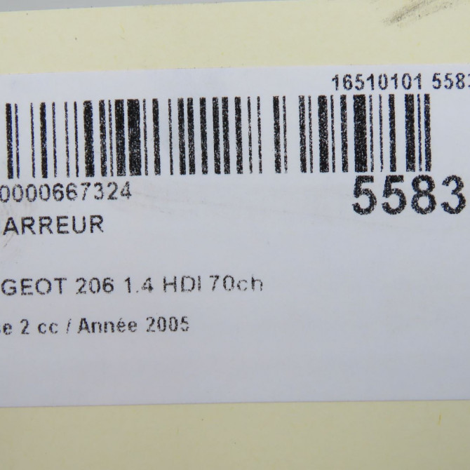 Démarreur occasion PEUGEOT 206 Phase 2 02-2003->02-2009 1.4 HDI 70ch 5802FG 7