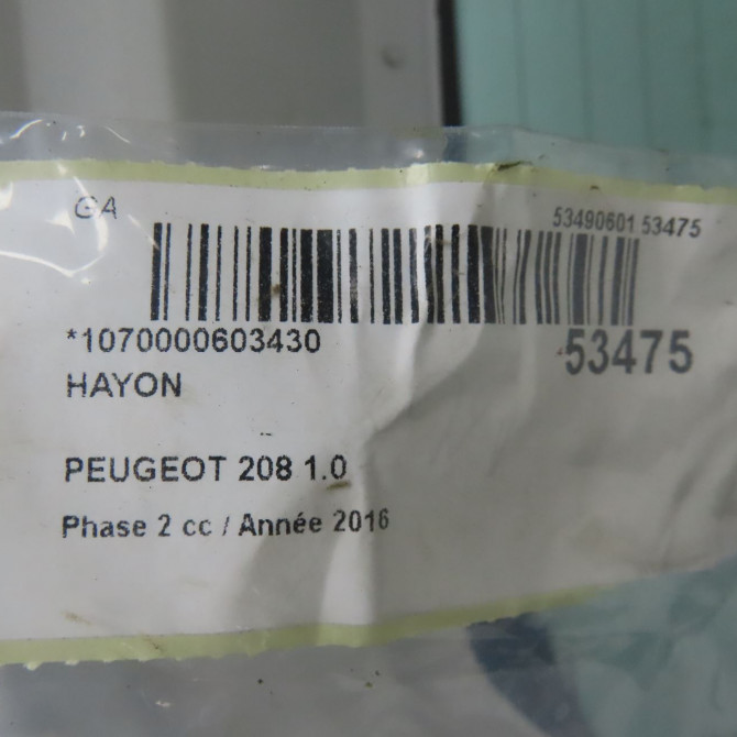 Hayon occasion PEUGEOT 208 Phase 2 04-2015->... 1.0 PURETECH 68ch 9810682180 4