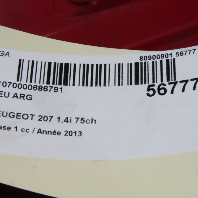 Feu arrière gauche occasion PEUGEOT 207 Phase 1 04-2006->06-2013 1.4i 75ch 6350HQ 5