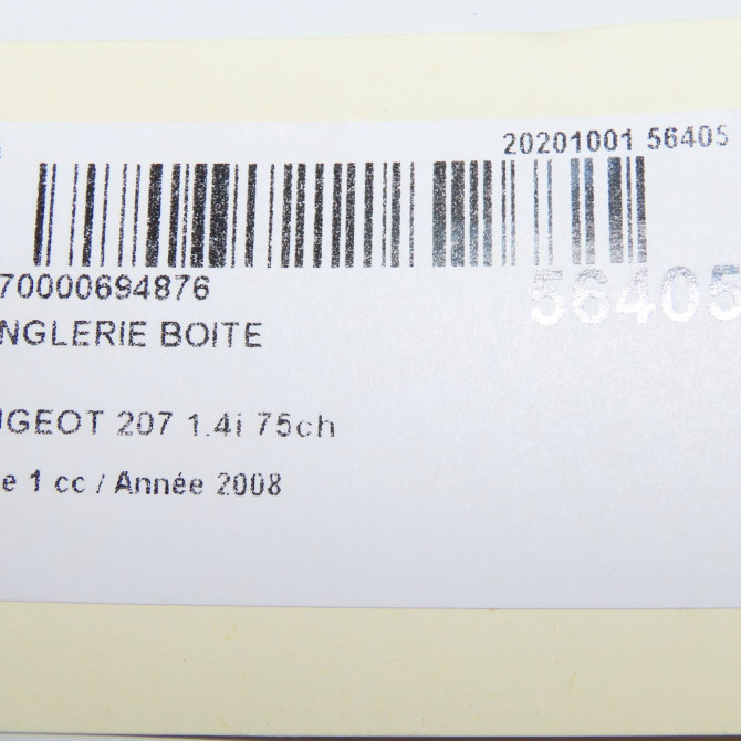 Tringlerie boite occasion PEUGEOT 207 Phase 1 04-2006->06-2013 1.4i 75ch 2444CX 6