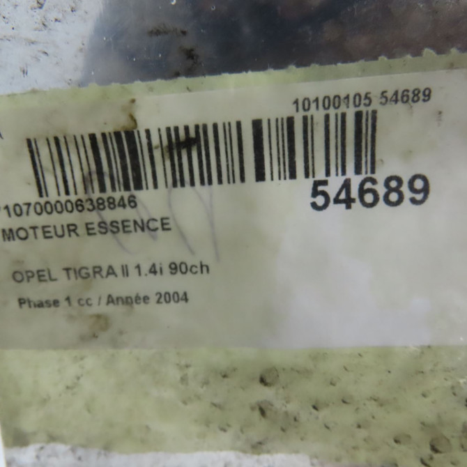 Moteur essence occasion OPEL TIGRA II Phase 1 09-2004->... 1.4i 90ch 55353713 6