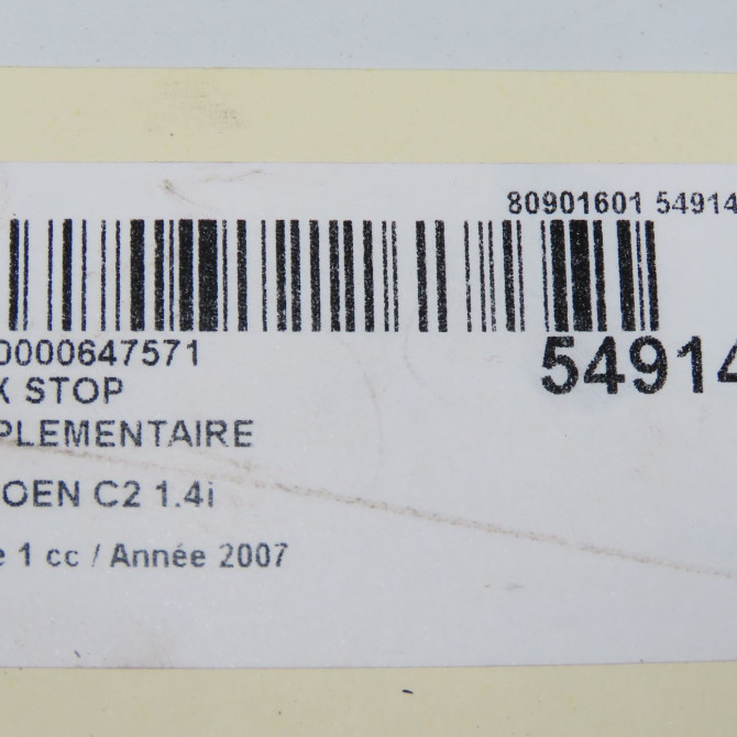 Feux stop supplementaire occasion CITROEN C2 Phase 1 09-2003->10-2008 1.4i 6351S6 6