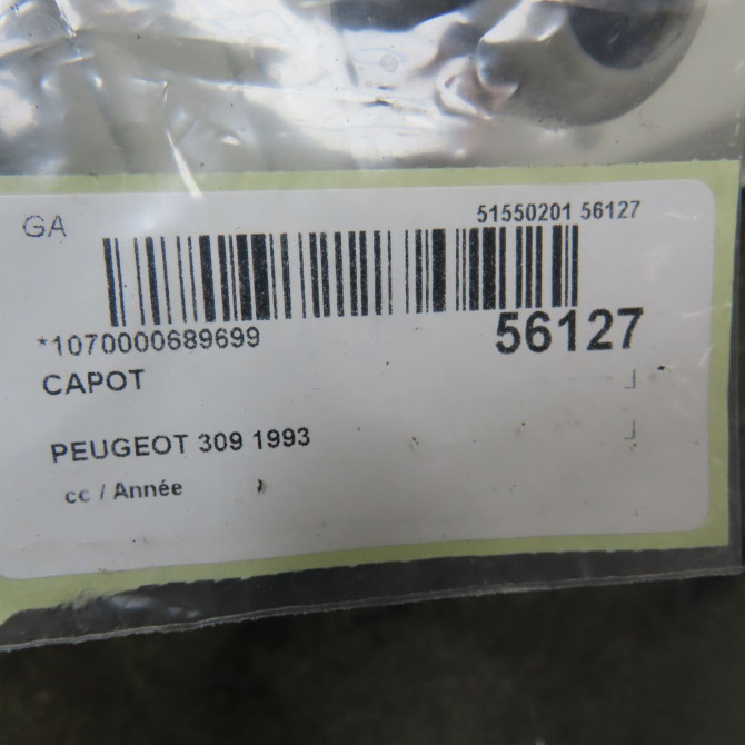 Capot occasion PEUGEOT 309 5