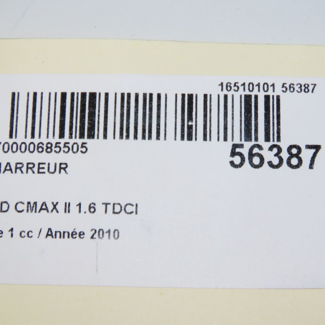 Démarreur occasion FORD CMAX II Phase 1 09-2010->09-2015 1.6 TDCI 115ch 2109635 7