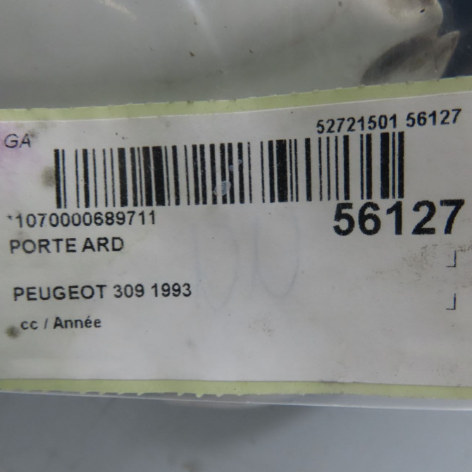 Porte arrière droite occasion PEUGEOT 309 4