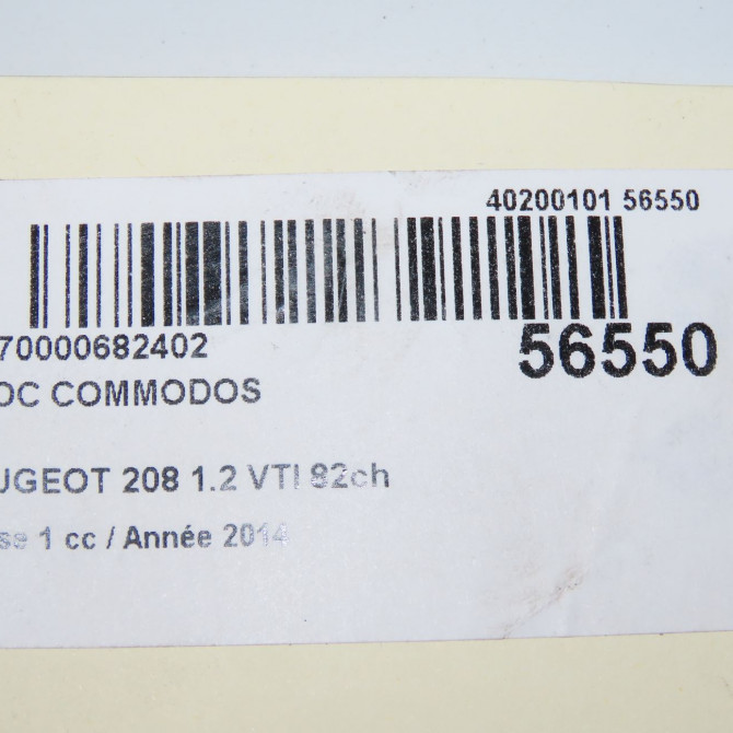 Bloc commodos occasion PEUGEOT 208 208 Phase 1 2012-03-01->2015-09-30 1.2 VTI 82ch 98081767ZD 6