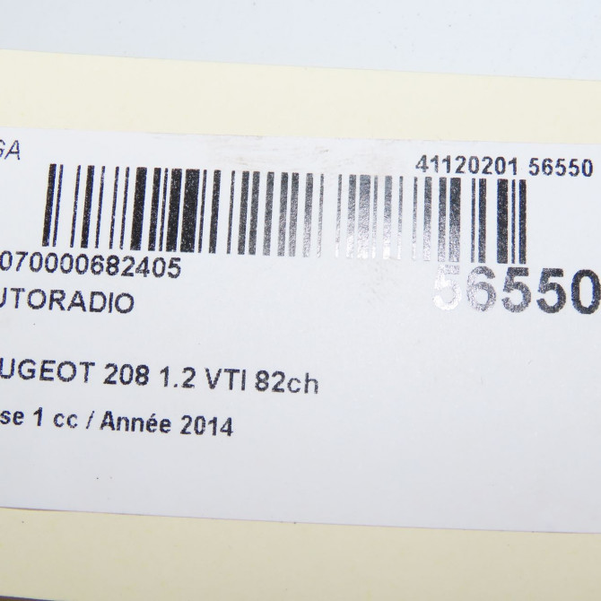 Autoradio occasion PEUGEOT 208 208 Phase 1 2012-03-01->2015-09-30 1.2 VTI 82ch 1608759280 7
