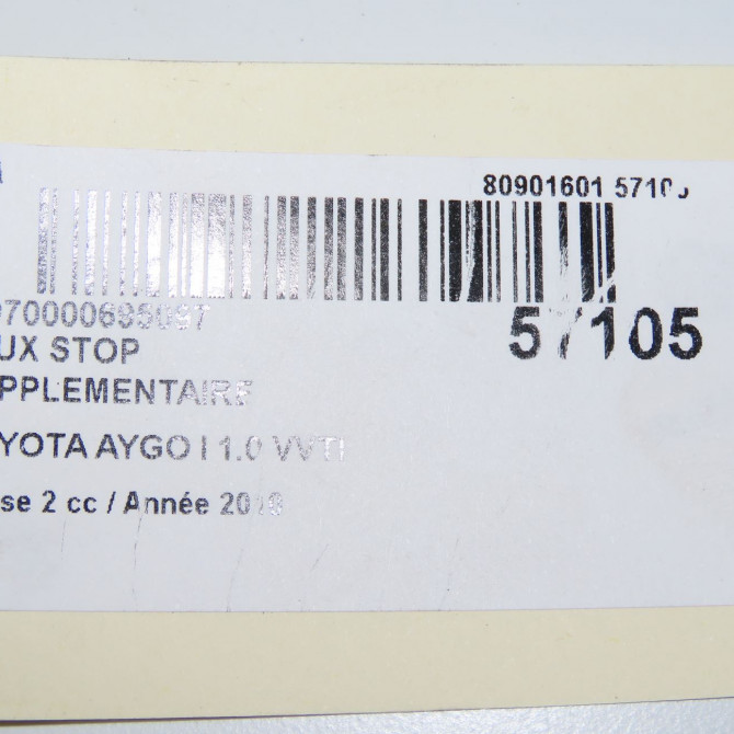 Feux stop supplementaire occasion TOYOTA AYGO I Phase 2 01-2009->06-2012 1.0 VVTI 815700H010 5