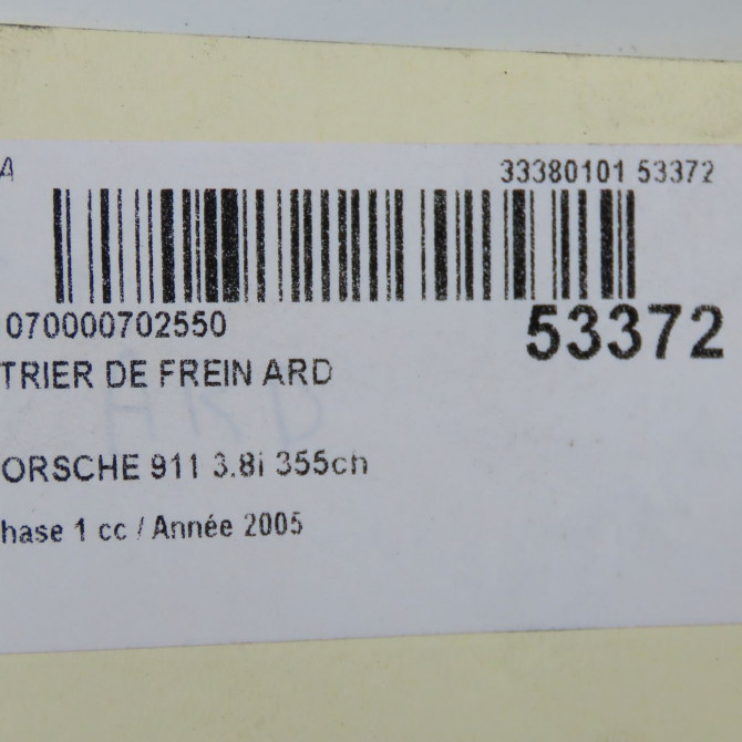 Etrier de frein arrière droit occasion PORSCHE 911 Phase 1 07-2004->07-2008 3.8i 355ch 99635242432 7