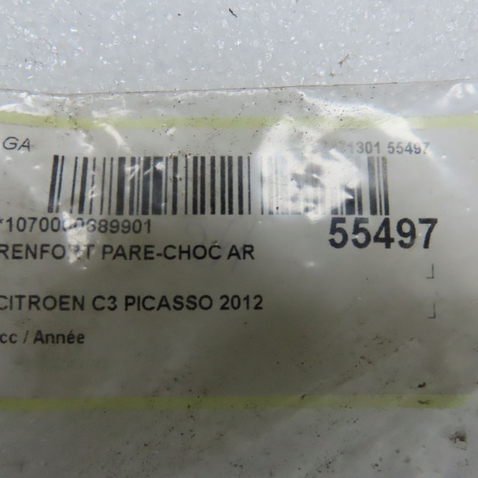 Renfort pare-choc arrière occasion CITROEN C3 PICASSO 742247 4