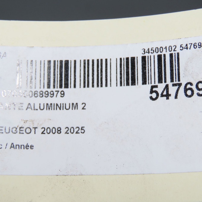 Jante aluminium occasion PEUGEOT 2008 98492690XK 8