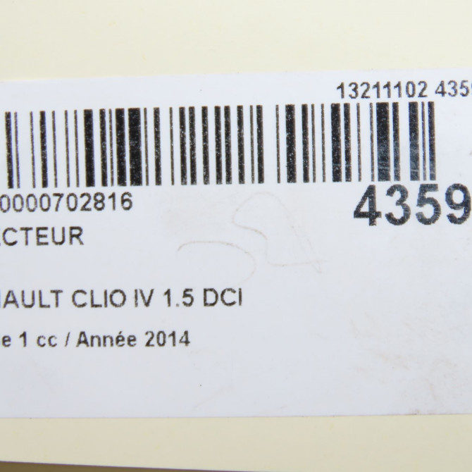 Injecteur occasion RENAULT CLIO IV Phase 1 07-2012->... 1.5 DCI 90ch 166008399R 5