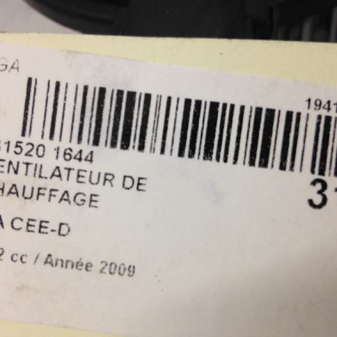 Ventilateur de chauffage occasion KIA CEE D II Phase 1 09-2012->... 971132L000 5