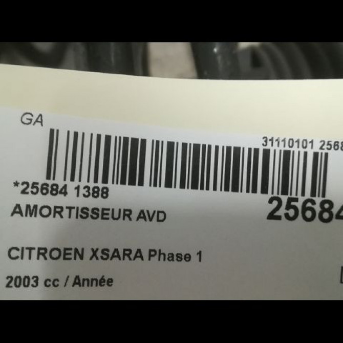 Amortisseur avant droit occasion CITROEN XSARA Phase 1 02-1998->09-2000 00005202CA 2