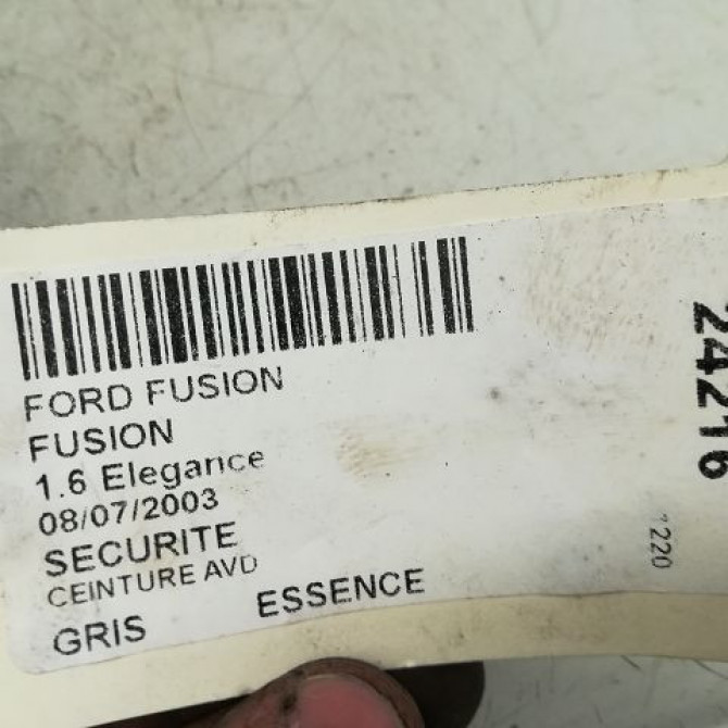 Ceinture avant droite occasion FORD FUSION Phase 1 09-2002->10-2005 1.6i 1440578 3