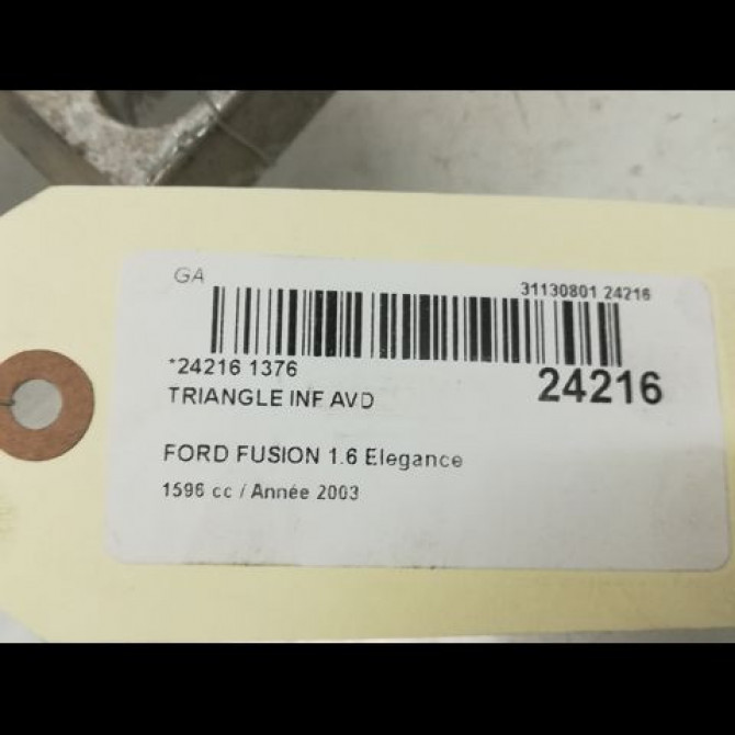 Triangle inf avd occasion FORD FUSION Phase 1 09-2002->10-2005 1.6i 1212807 4