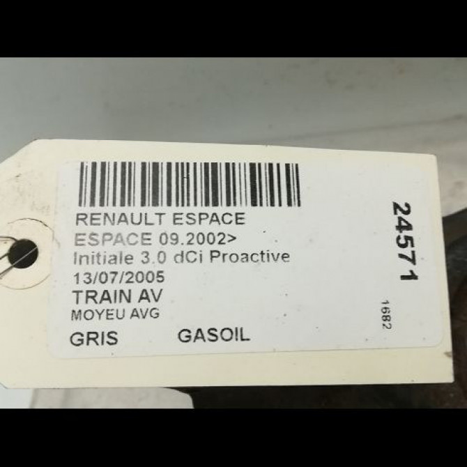 Moyeu avg occasion RENAULT ESPACE IV Phase 1 09-2002->03-2006 3.0 DCI 402109697R 3