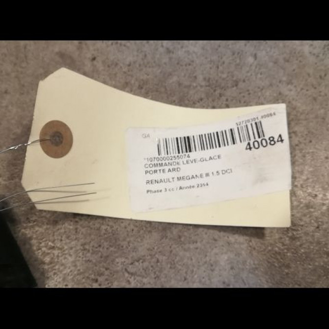 Commande leve-glace porte arrière droite occasion RENAULT MEGANE III Phase 3 10-2013->... 1.5 DCI 110ch 3