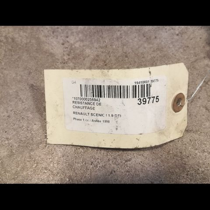 Resistance de chauffage occasion RENAULT SCENIC I Phase 1 09-1996->08-1999 1.9 DTI 100ch 7701040562 3