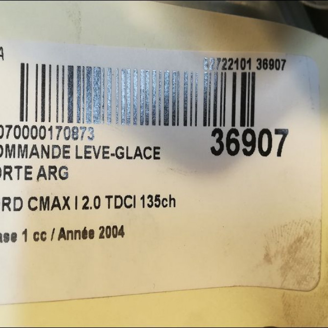 Mecanisme+moteur leve-glace arg occasion FORD CMAX I Phase 1 09-2003->03-2007 2.0 TDCI 135ch 1738647 3