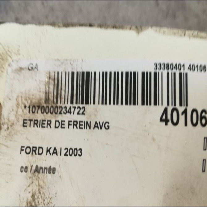 Etrier de frein avant gauche occasion FORD KA I 1478498 3