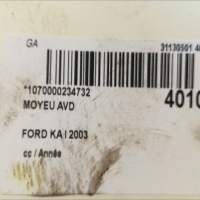 Moyeu avd occasion FORD KA I 1333562 3