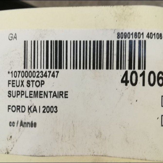 Feux stop supplementaire occasion FORD KA I 1251838 2