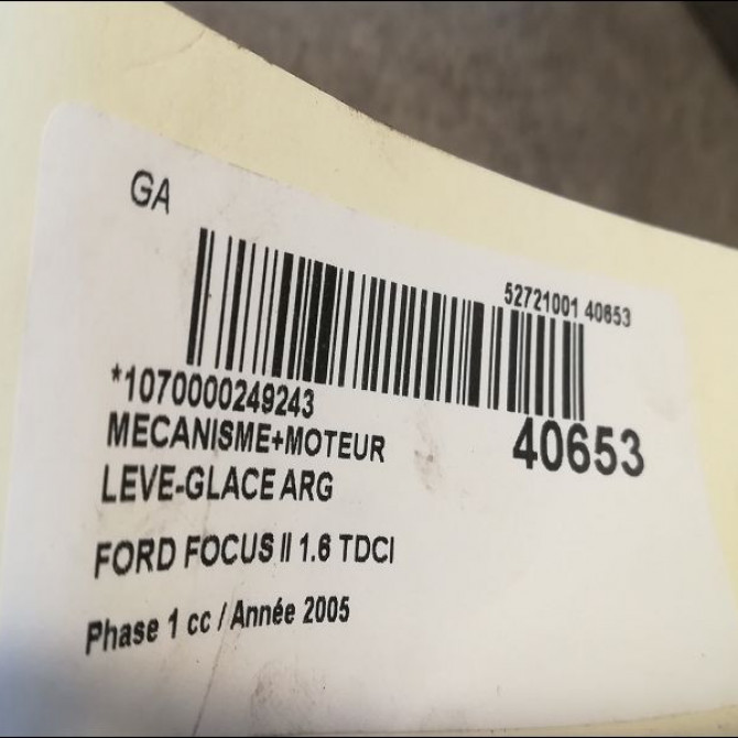 Mecanisme+moteur leve-glace arg occasion FORD FOCUS II Phase 1 09-2004->12-2007 1.6 TDCI 110ch 1738647 3