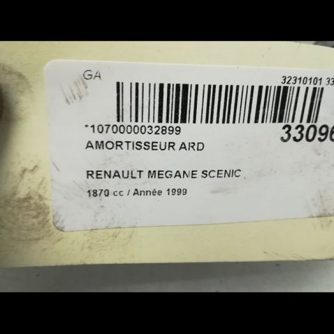Amortisseur arrière droit occasion RENAULT MEGANE I Phase 2 03-1999->06-2003 1.4i 16v 7701479086 3