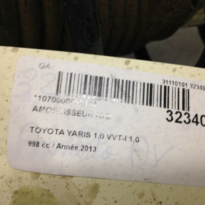 Amortisseur avant droit occasion TOYOTA YARIS III YARIS III Phase 1 2011-03-01->2015-04-30 485100D460 2