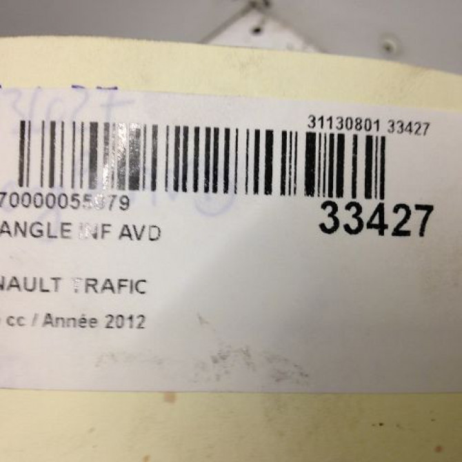 Triangle inf avd occasion RENAULT TRAFIC II Phase 2 08-2006->... 2.0 DCI 115ch 545049296R 3